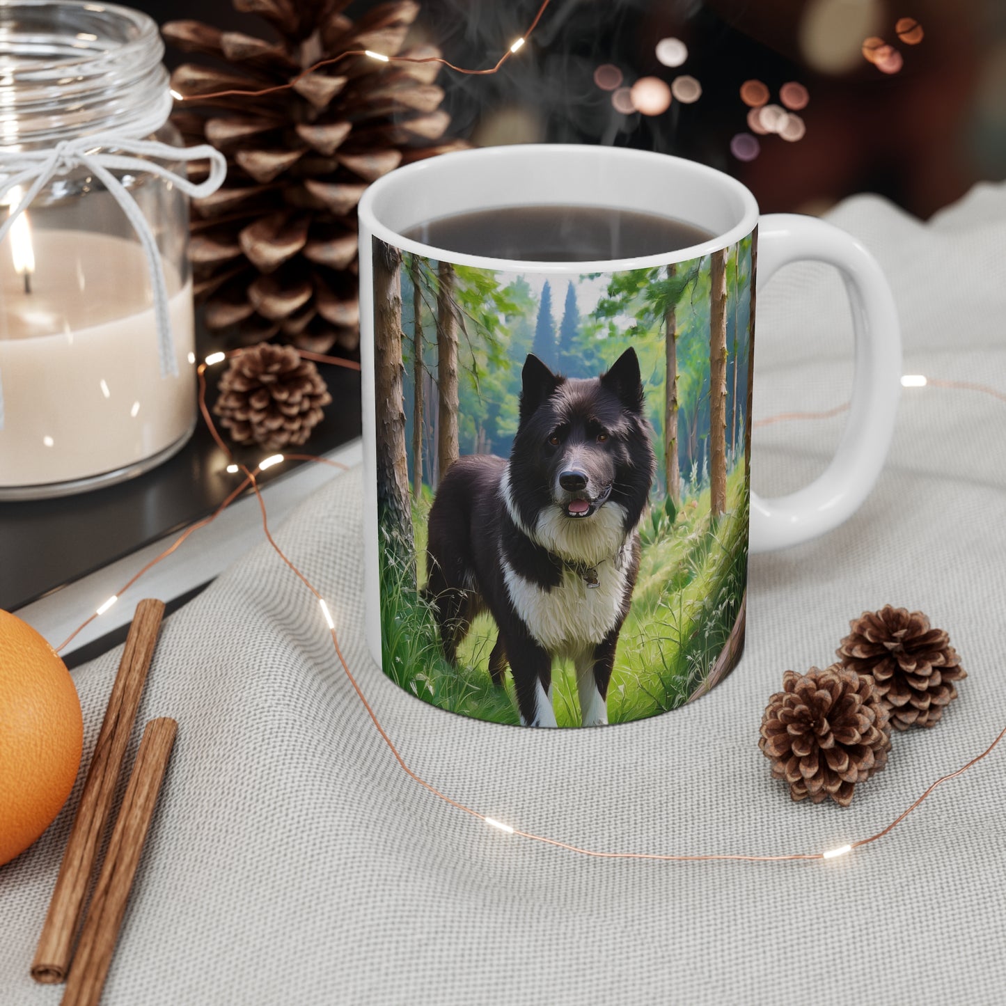 Karelian Bear Dog Ceramic Mug - 11oz