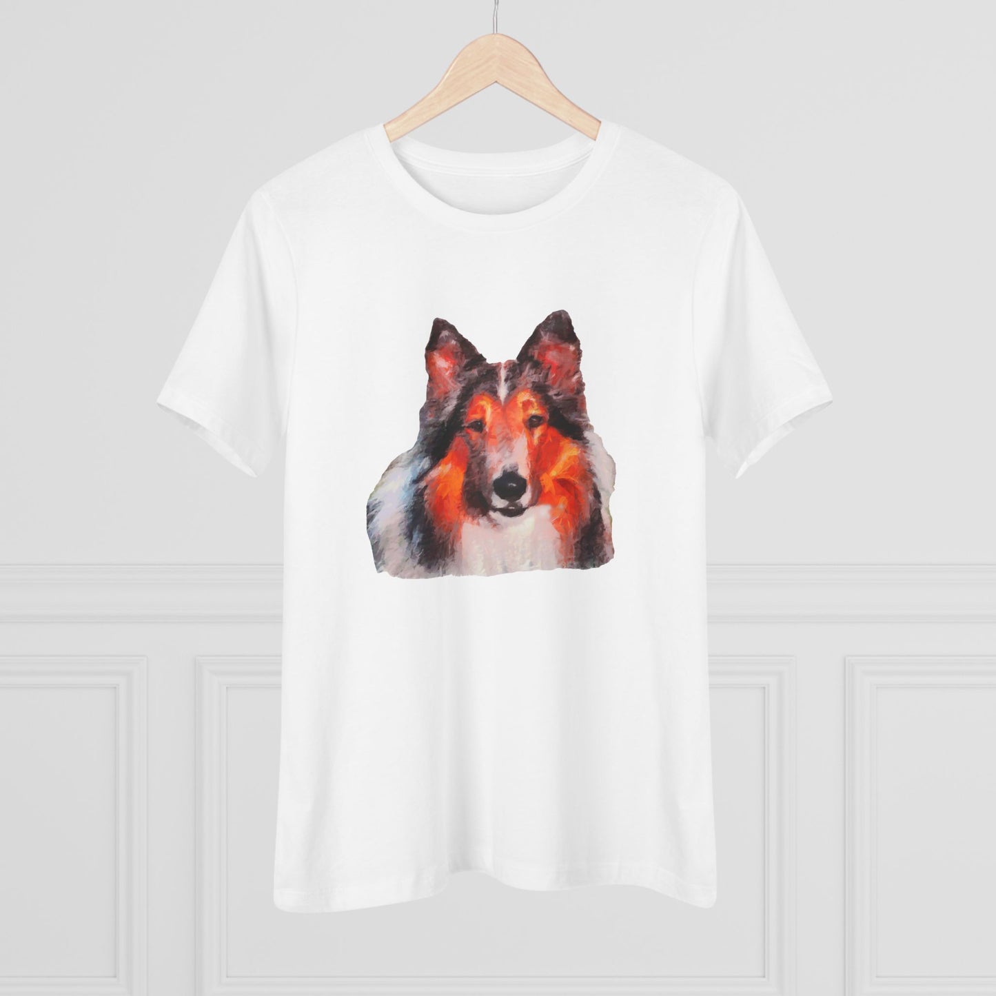 Rough Coated Collie Women's Relaxed Fit Cotton Tee