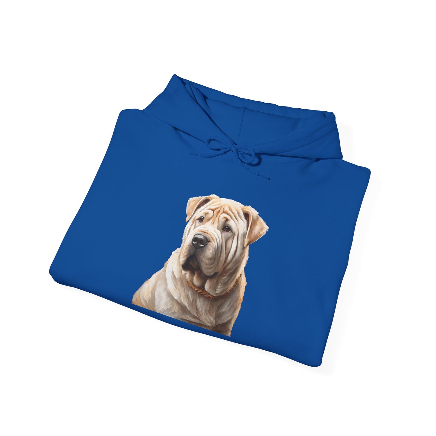 Luxurious Chinese Shar-Pei 50/50 Hooded Sweatshirt