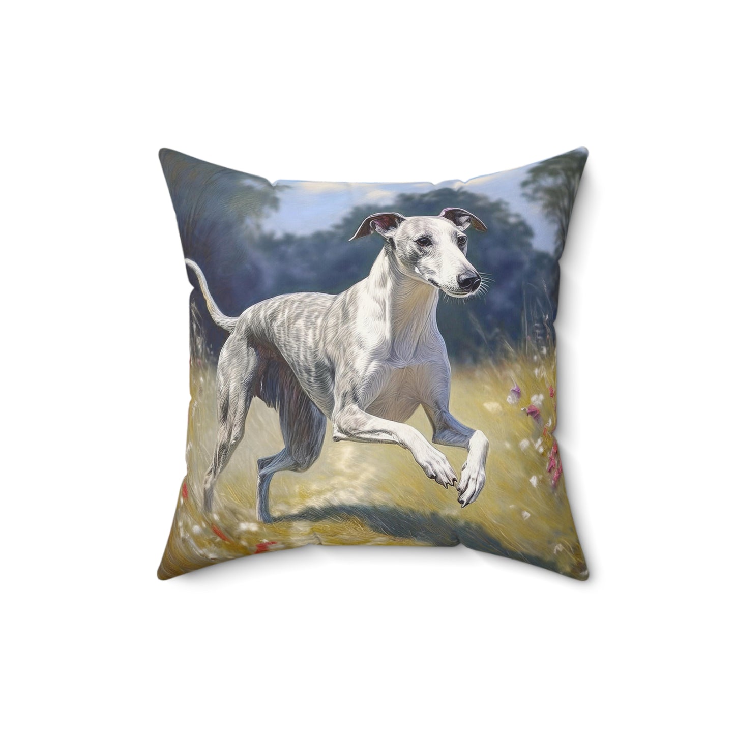Whippet -- Spun Polyester Throw Pillow