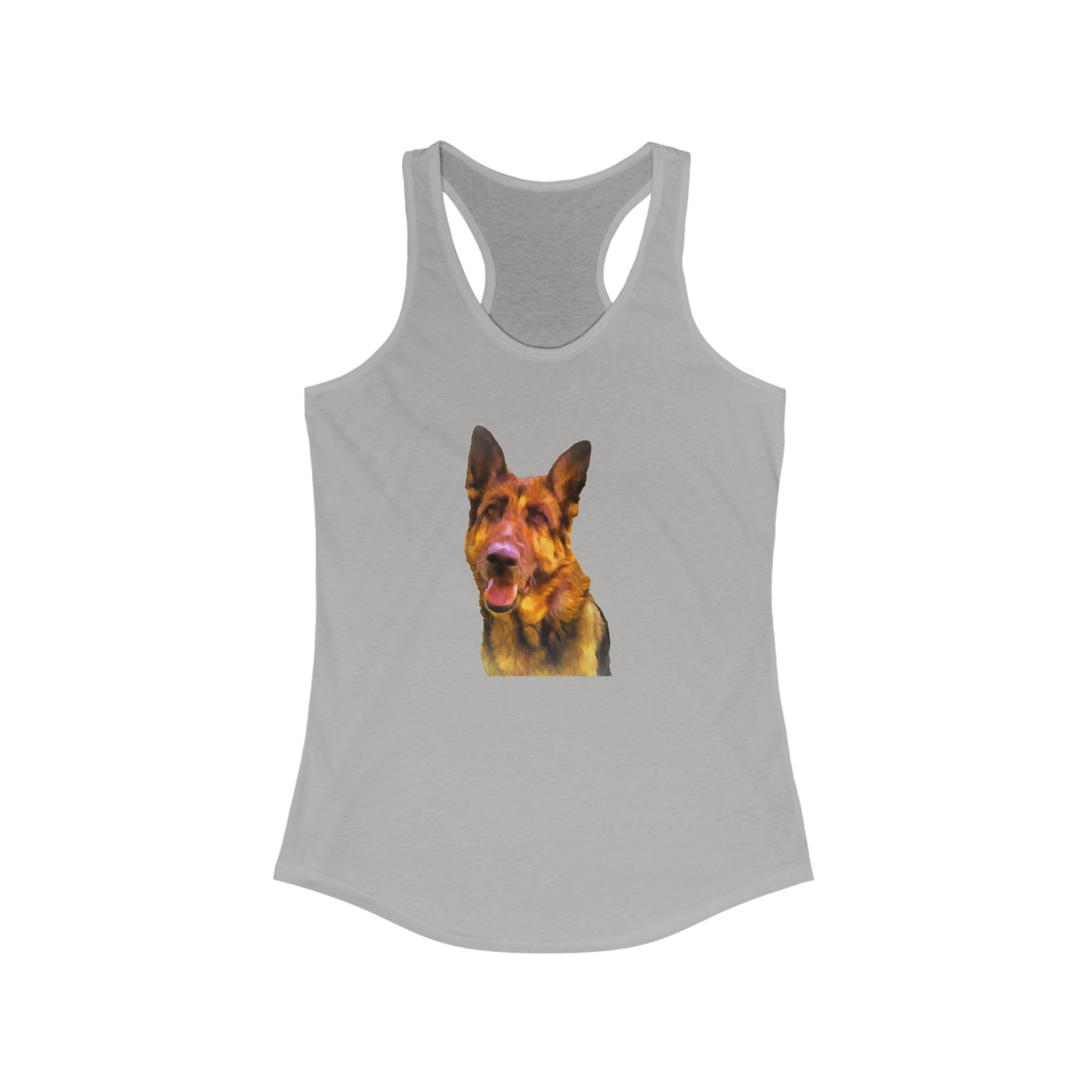 Bayli the Brilliant: Women's Racerback Tank Celebrating German Shepherds