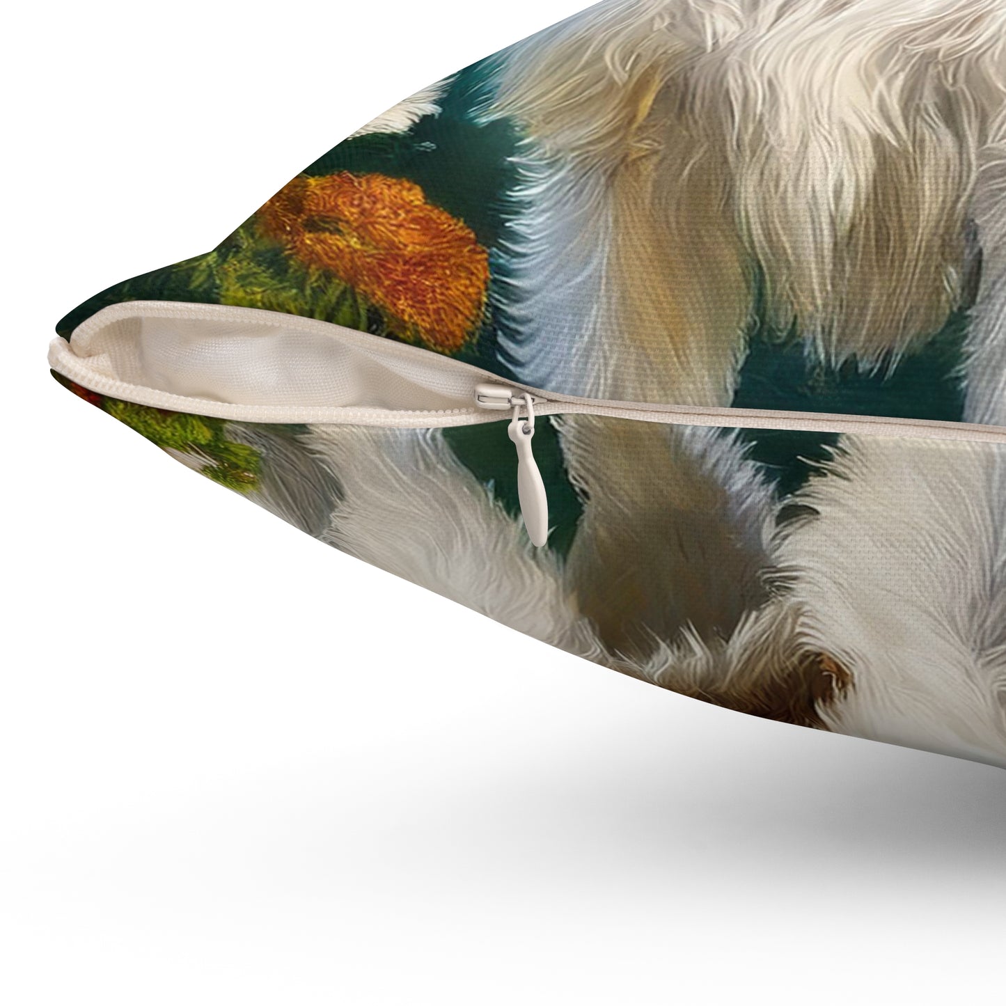 Kromfohrländer Spun Polyester Throw Pillow