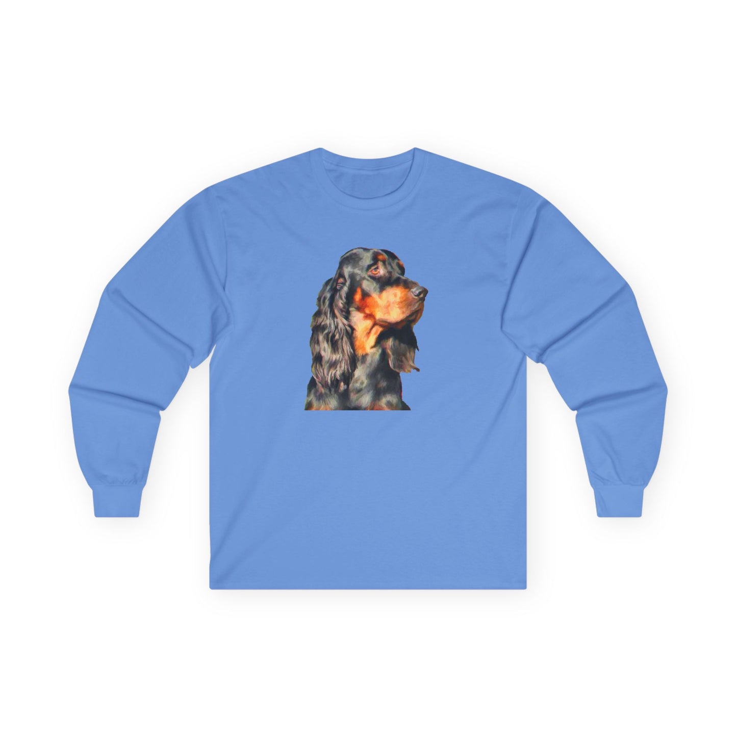 Gordon Setter "Angus" Unisex Cotton Long Sleeve Tee