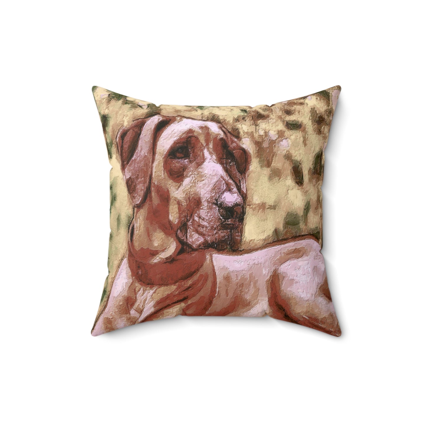 Rhodesian Ridgeback 'Thor' Spun Polyester Throw Pillow
