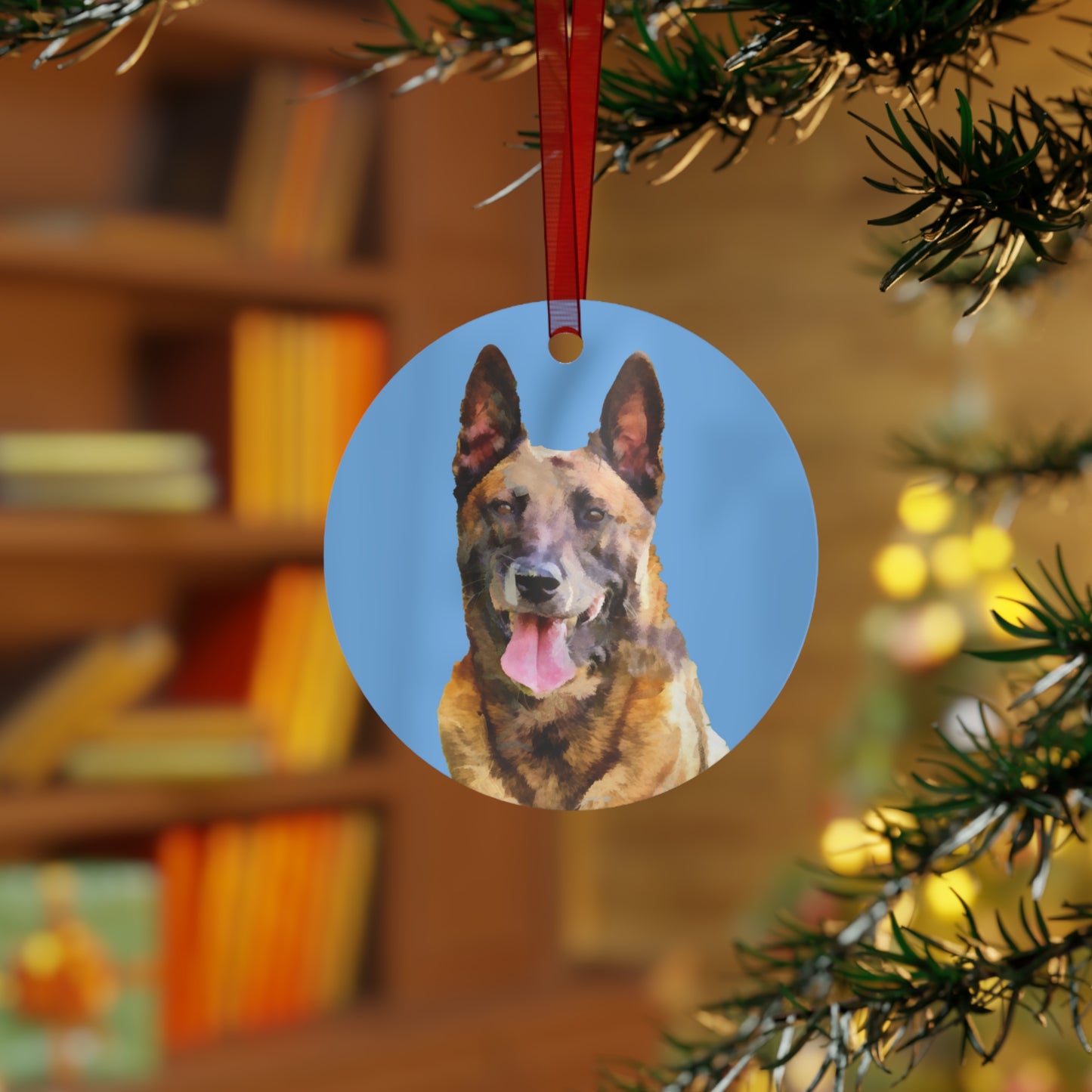 Charming Belgian Malinois Metal Ornaments