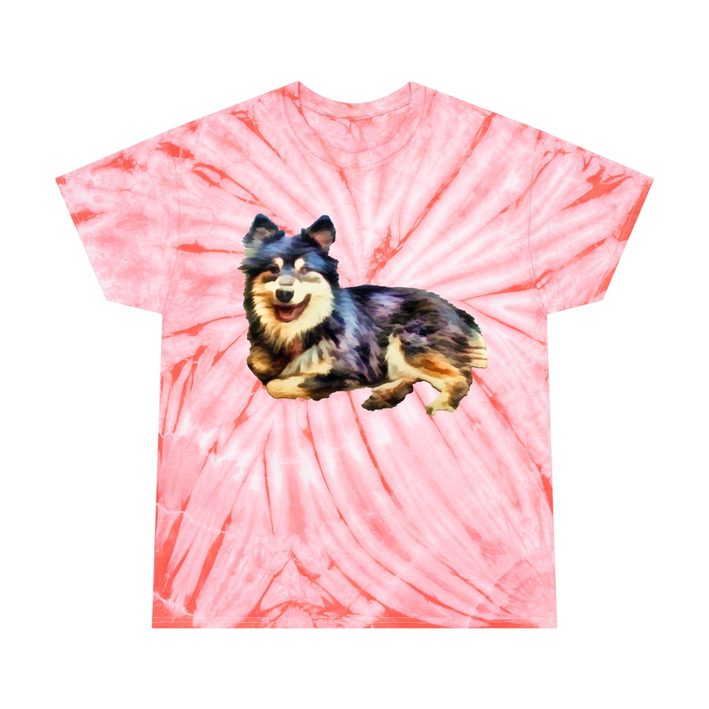 Finnish Lapphund Unisex Cotton - Tie-Dye Tee, Cyclone