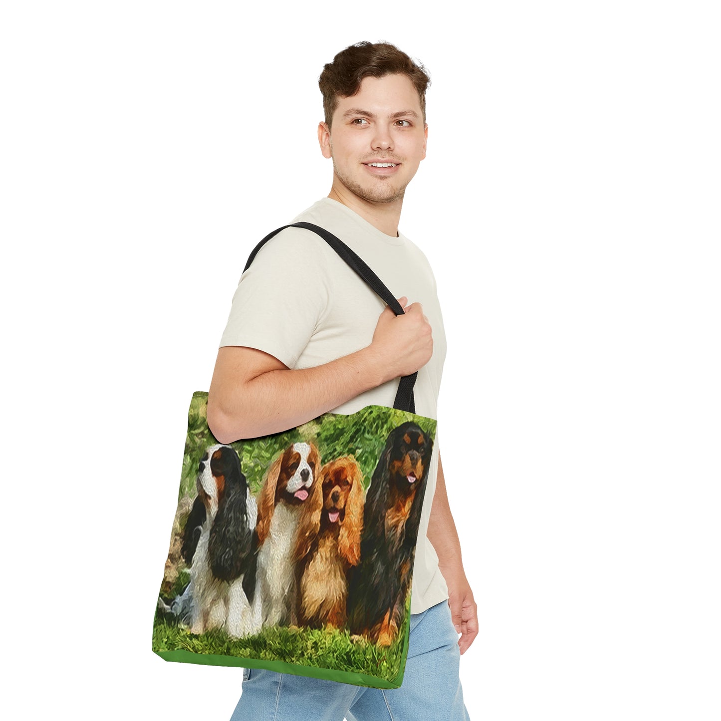 King Charles Spaniels 'Cavalier Club' Tote Bag