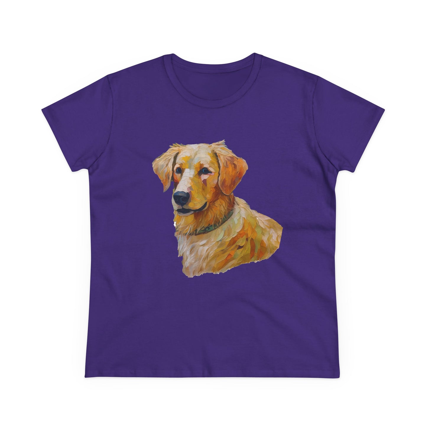 Golden Retriever Puppy Women's Midweight Cotton Tee