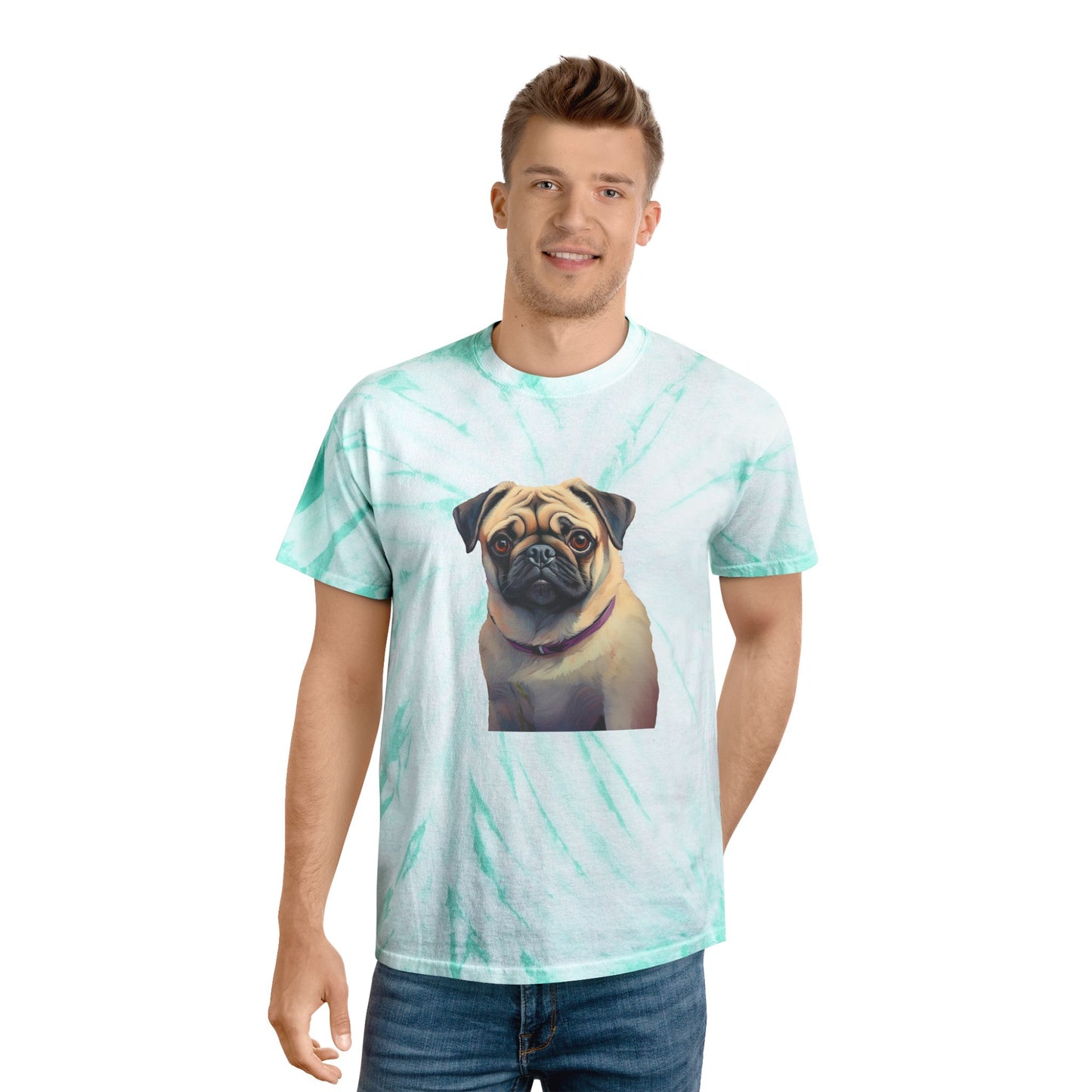 Pug - Unisex Tie-Dye Tee, Cyclone