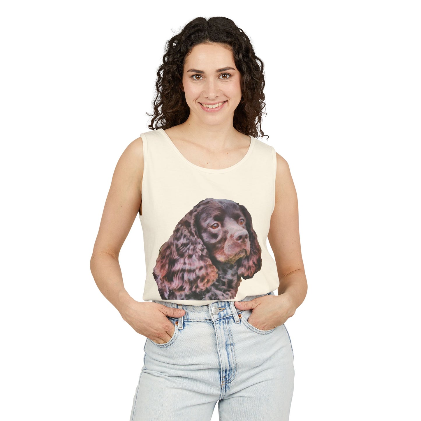 American Water Spaniel Unisex Relaxed Fit Ringspun Cotton Tank Top