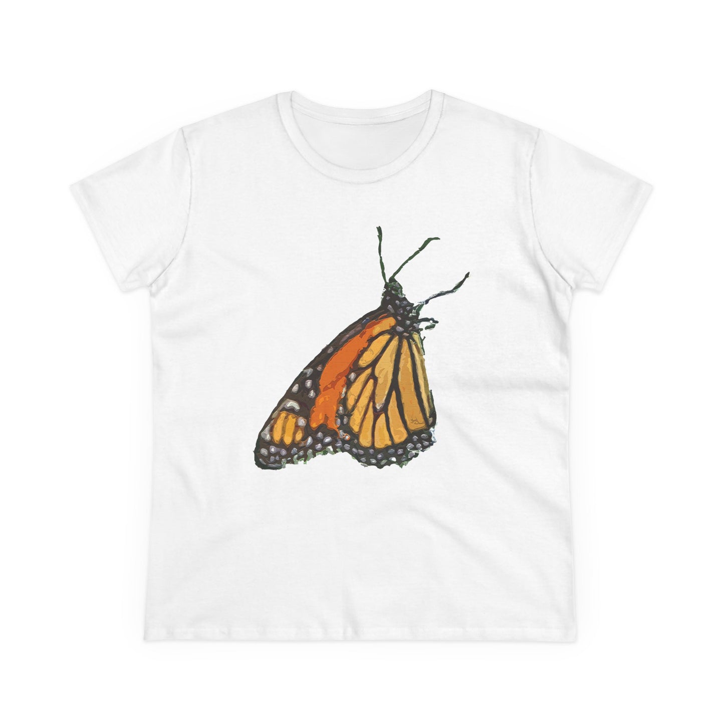 Monarch Butterfly Women's Midweight Cotton Tee