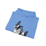 Boston Terriers 'Skipper & Dee Dee' Unisex 50/50 Hoodie