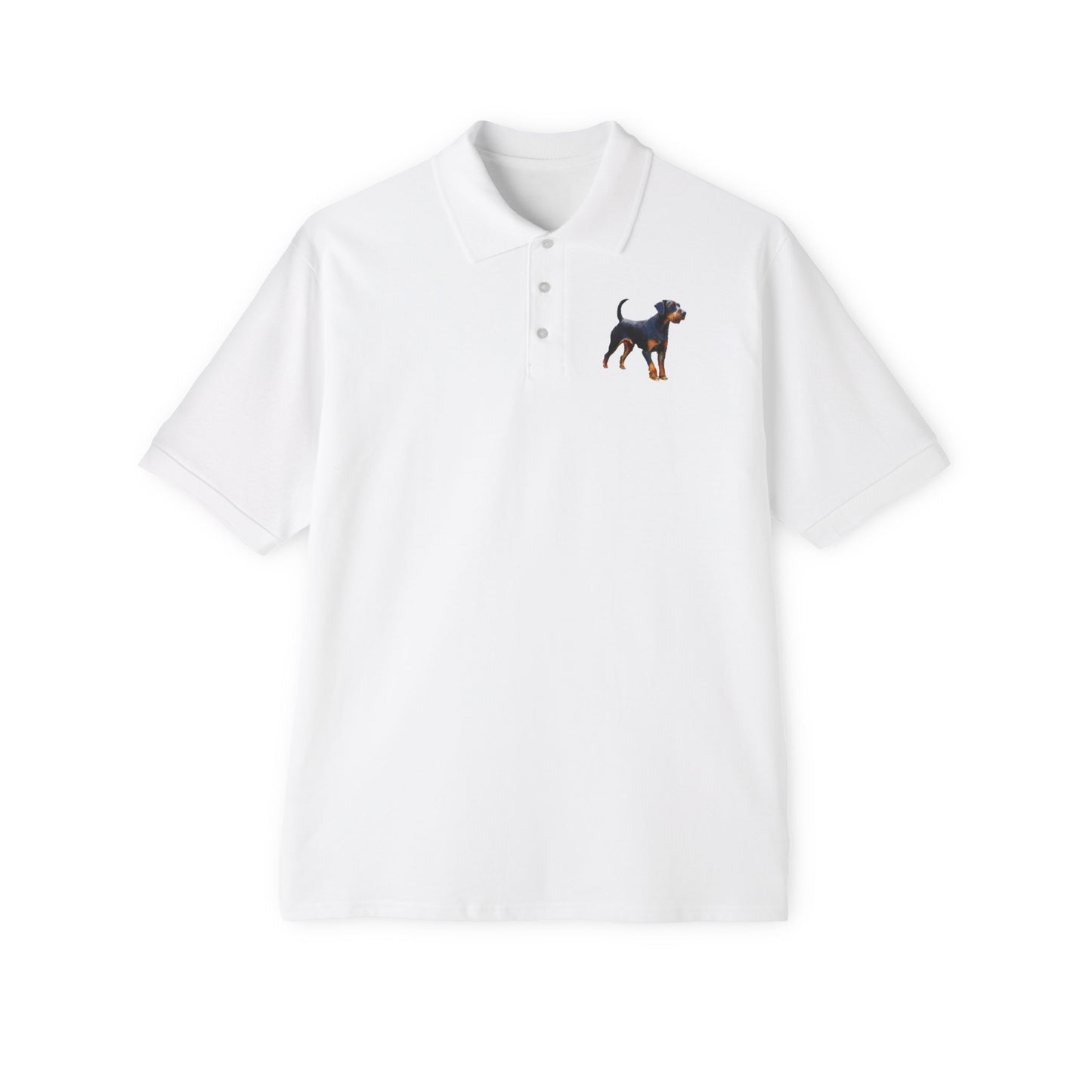 Deutscher Jagdterrier Men's Piqué Polo Shirt