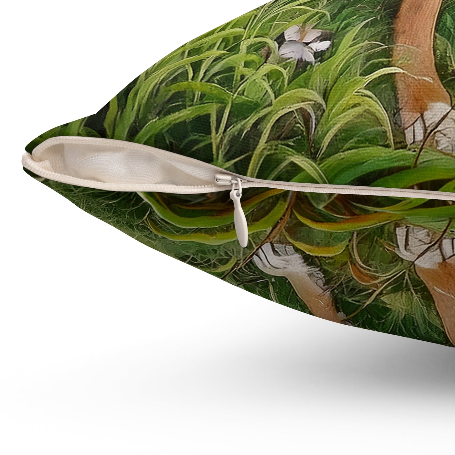 Mountain Cuir Spun Polyester Throw Pillow