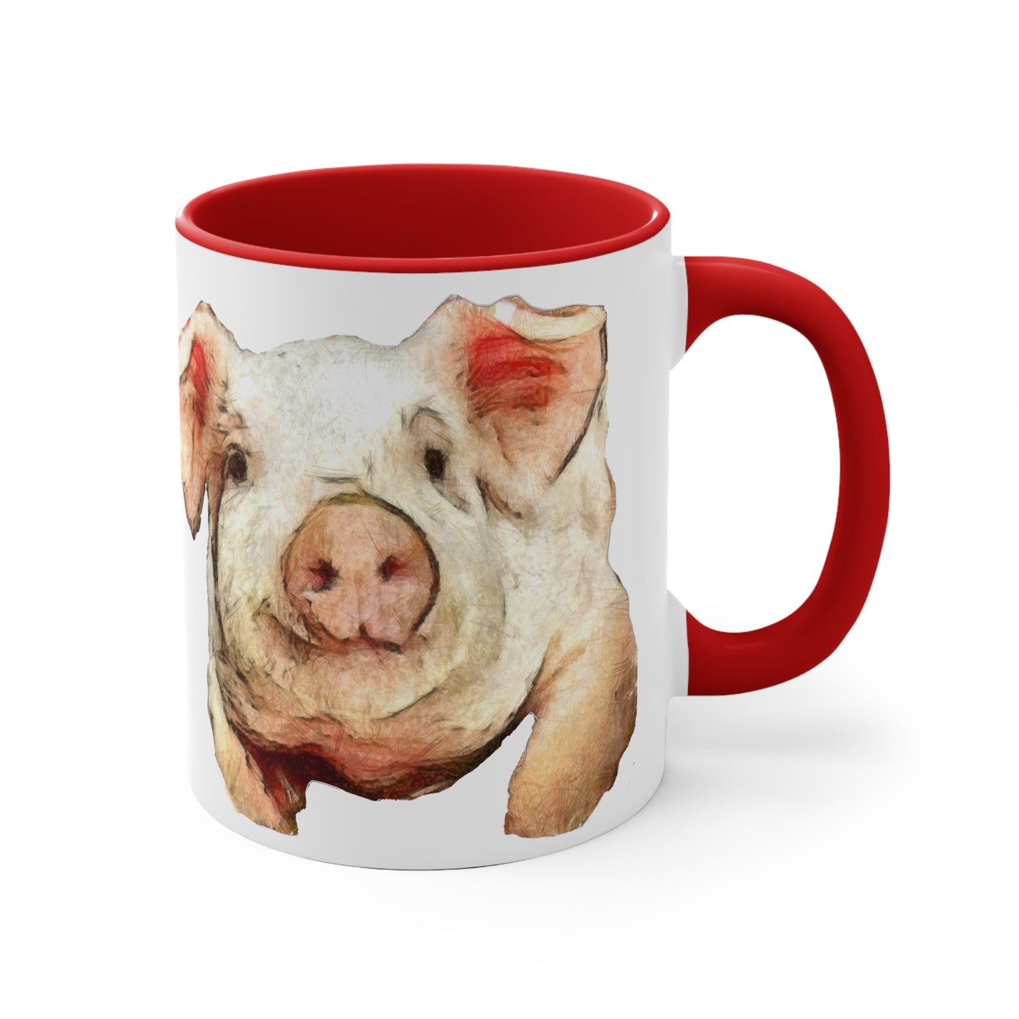 Pig 'Petunia' Accent Coffee Mug, 11oz