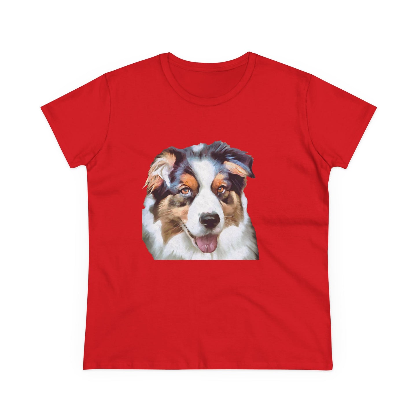 Australian Shepherd - Blue Merle Women's Midweight Cotton Tee