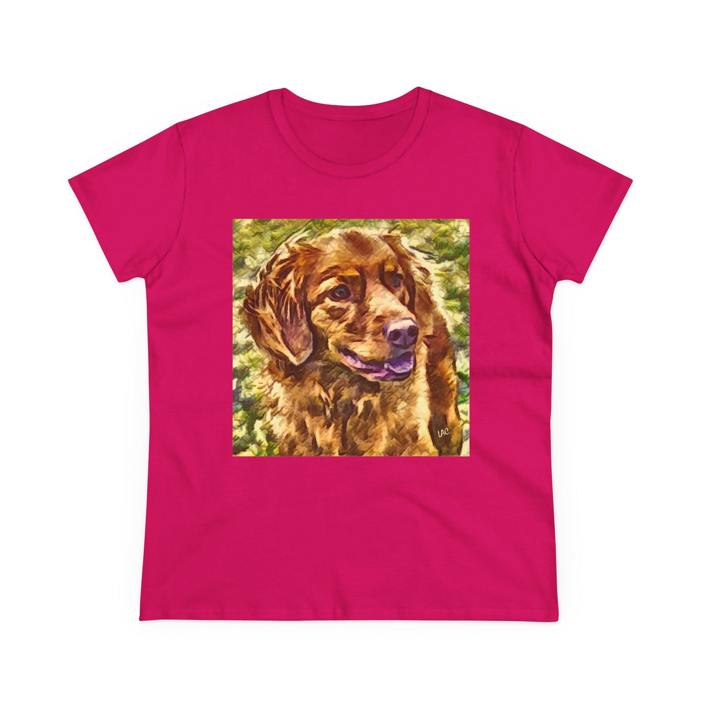 Nova Scotia Duck Tolling Retriever Women's Midweight Cotton Tee