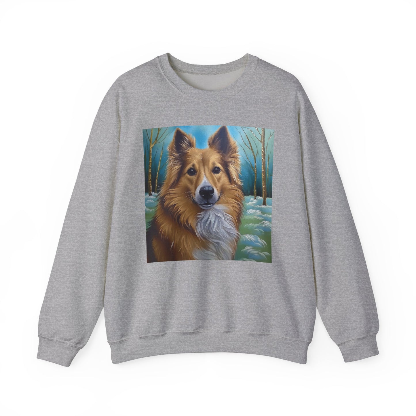 Icelandic Sheepdog #2 Unisex 50/50 Crewneck Sweatshirt