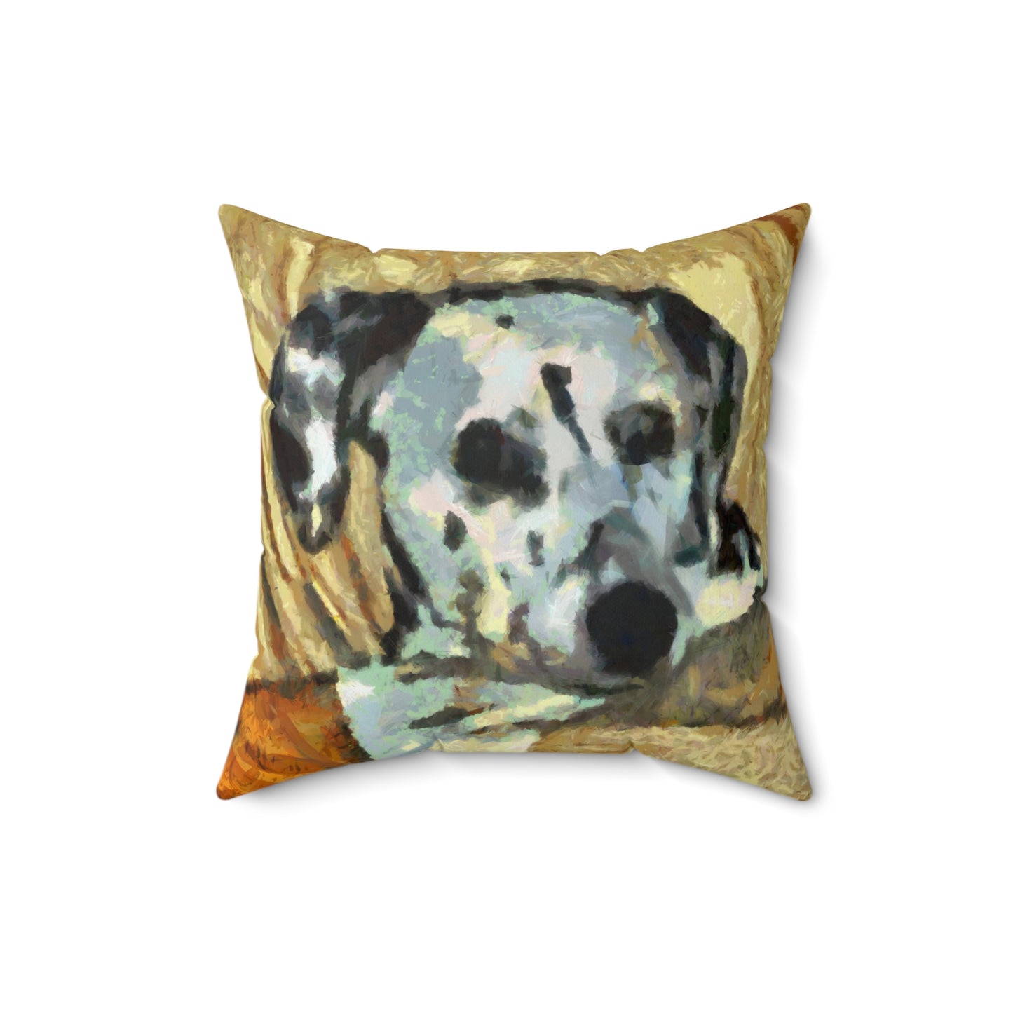 Dalmatian 'Spots of Picasso' Spun Polyester Throw Pillow
