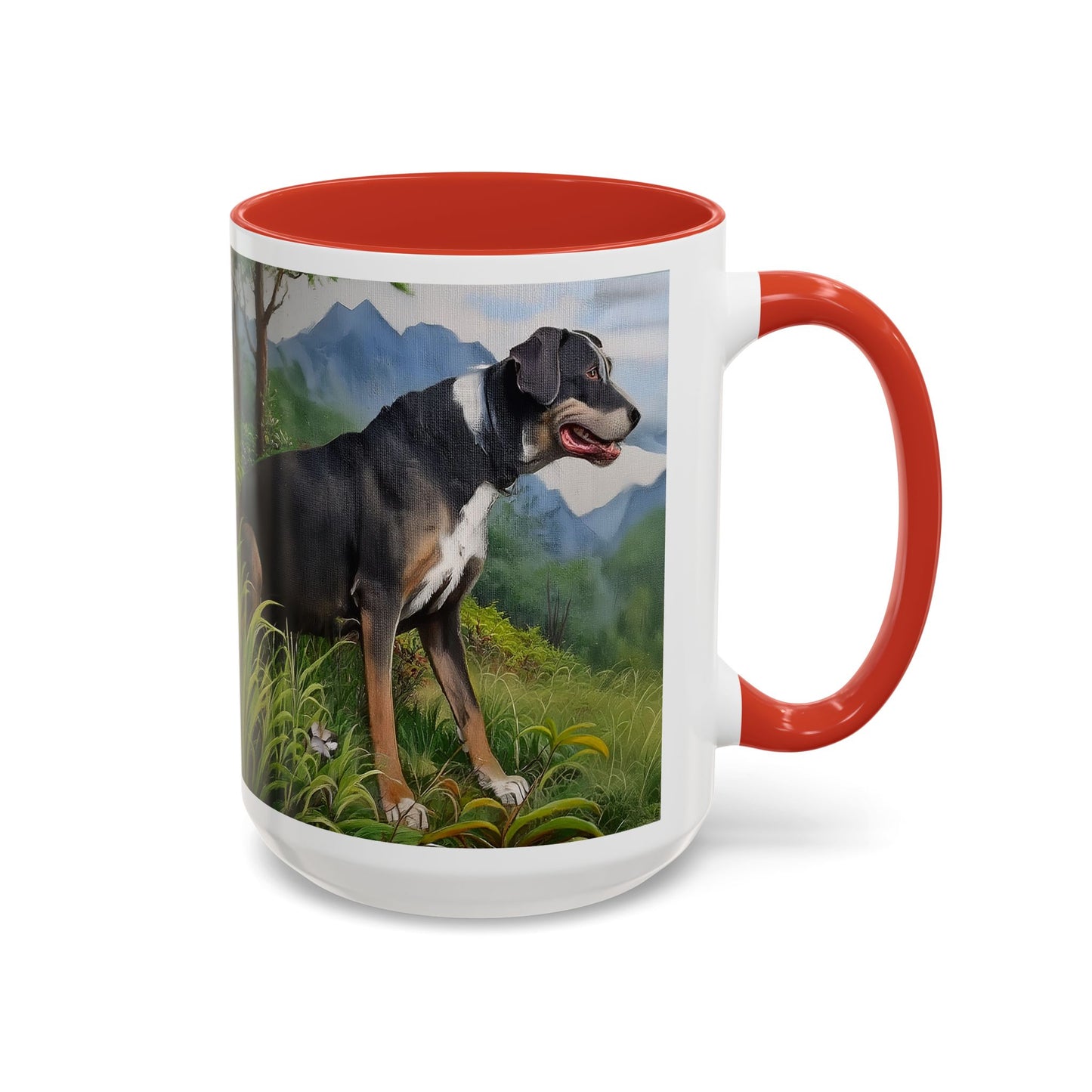 Mountain Cur Ceramic Accent Coffee Mug - 2 Sizes