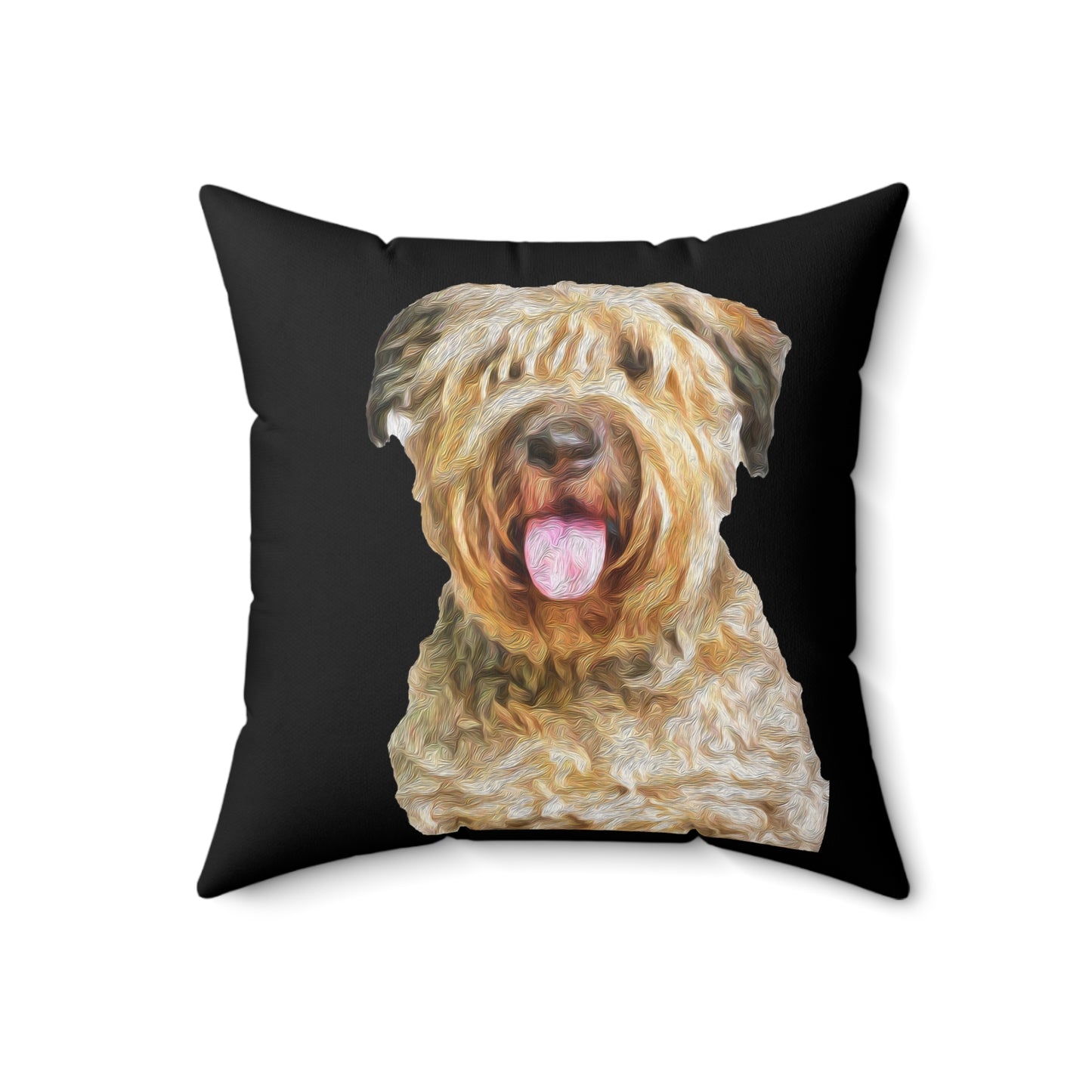 Bouvier des Flandres - Spun Polyester Throw Pillow