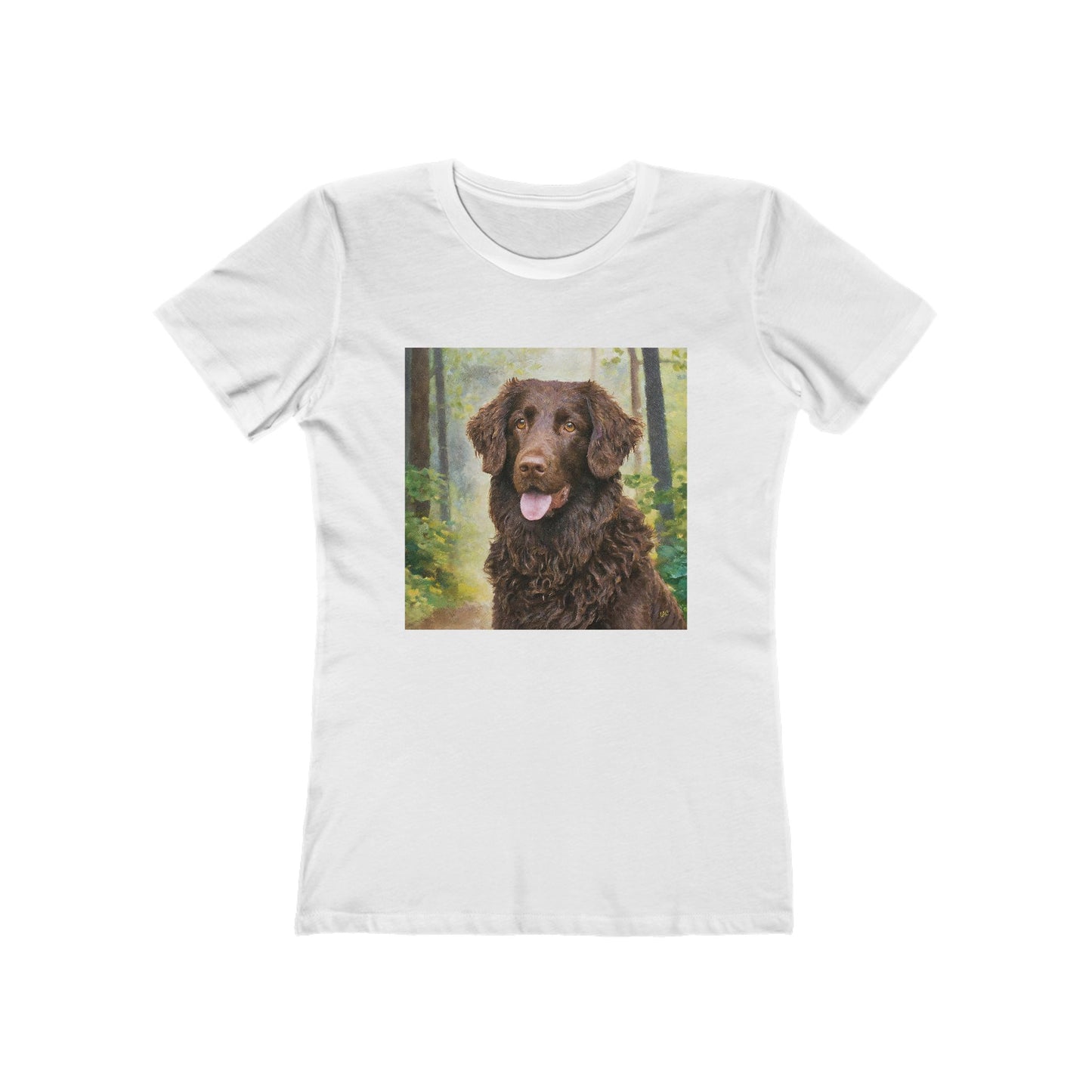 Curly-Coated Retriever - Women's Slim Fitted Ringspun Cotton Tee