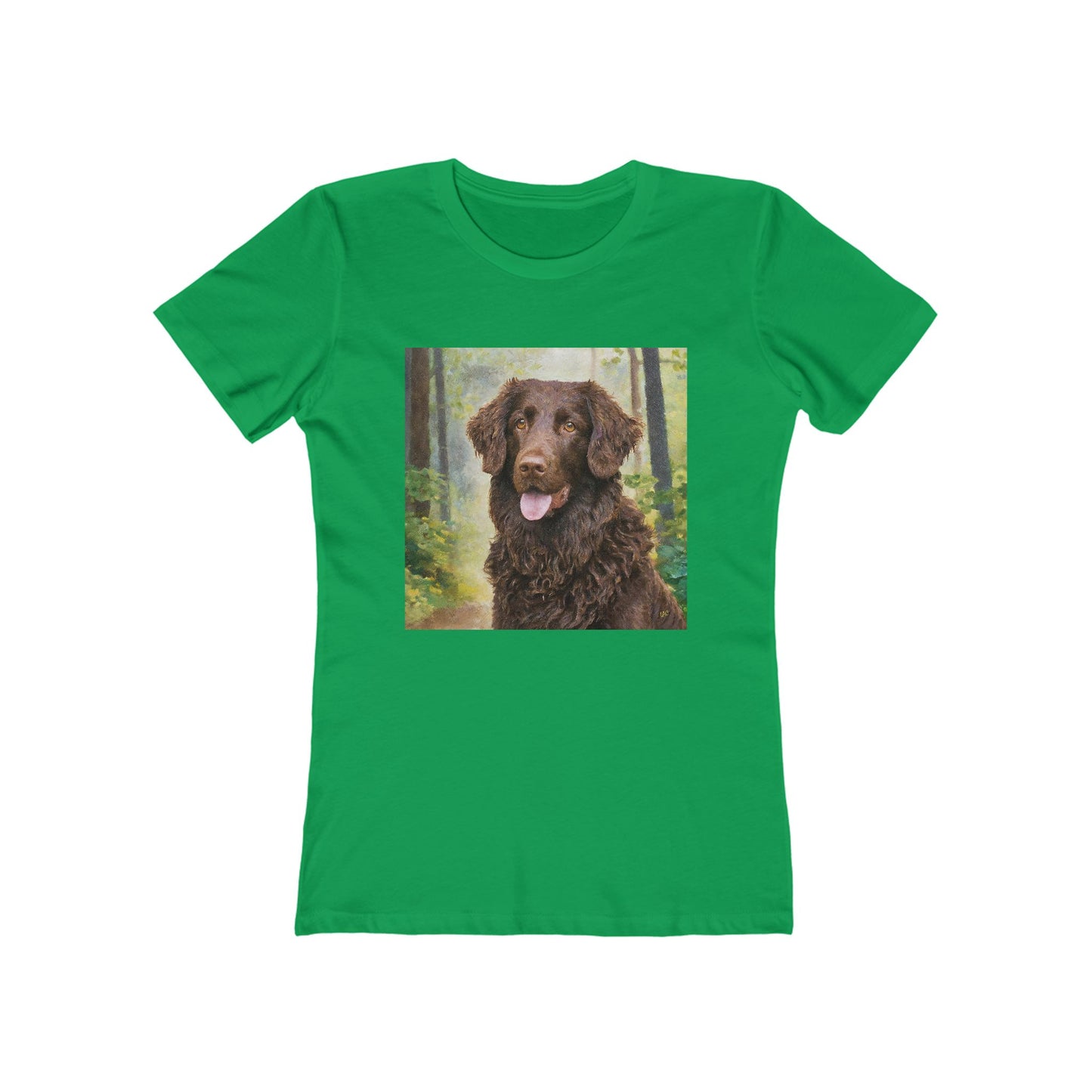 Curly-Coated Retriever - Women's Slim Fitted Ringspun Cotton Tee