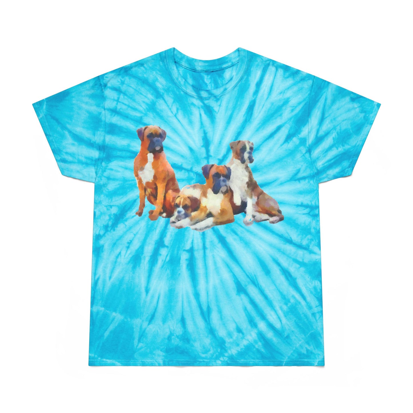 Boxer Quartet Unisex Cotton Tie-Dye Tee in Cyclone