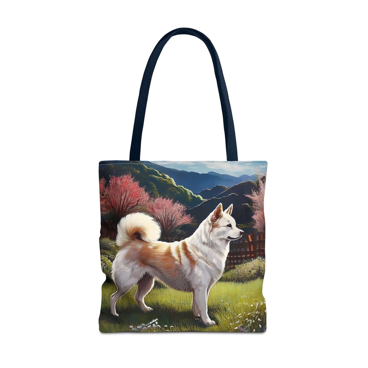 Kishu Ken Polyester Tote Bag - Adventure Awaits!