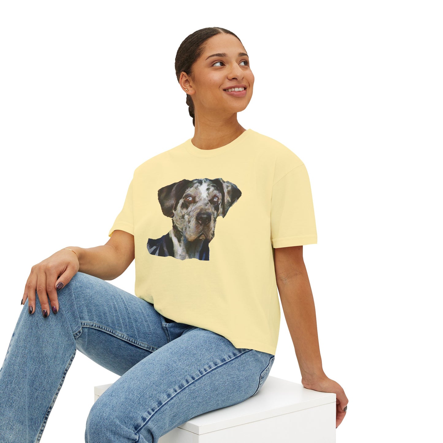 American Leopard Hound Women's Oversized Boxy Tee