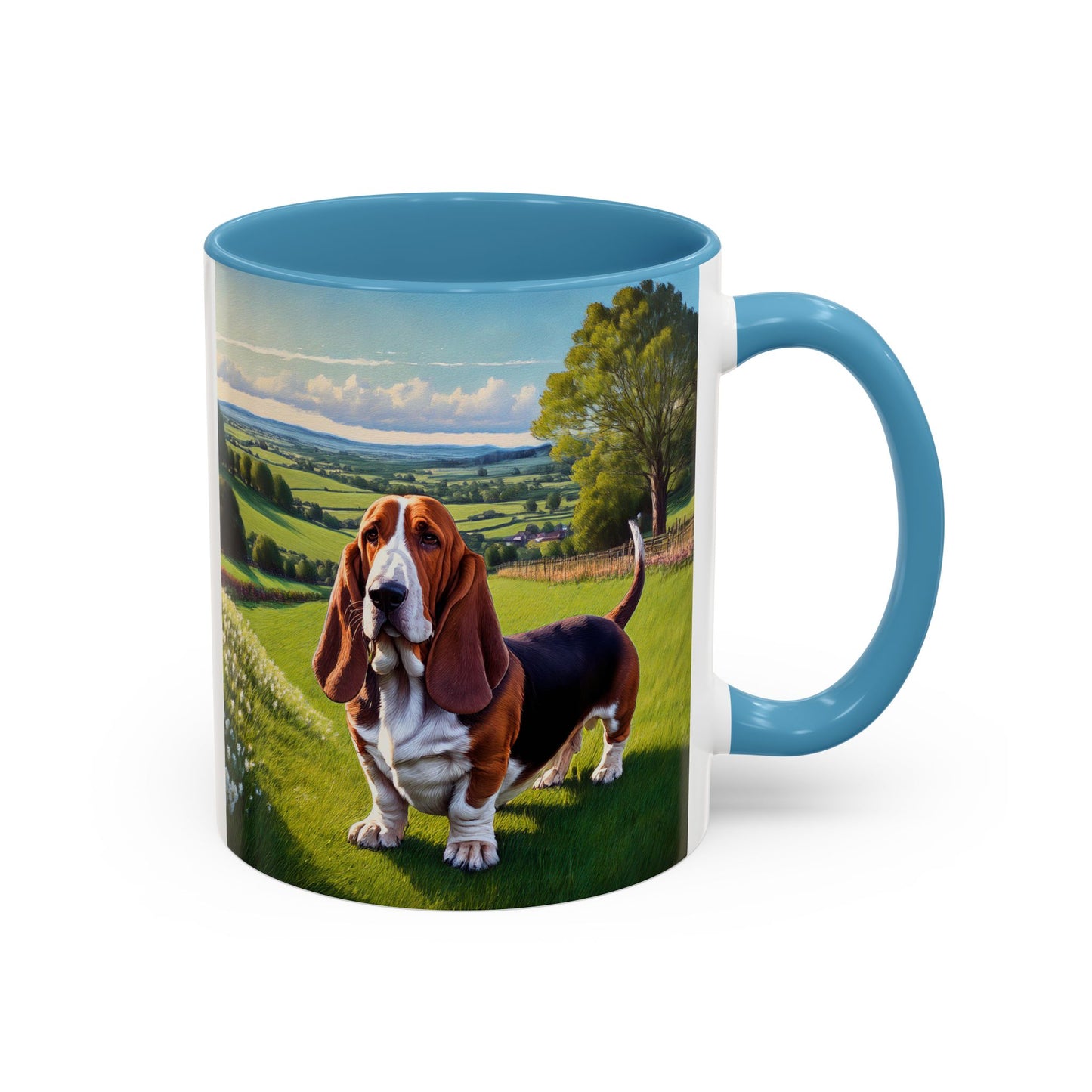 Basset Hound -- Ceramic Accent Coffee Mug (11, 15oz)