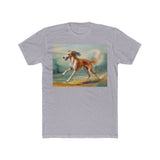 Saluki Men's Fitted Cotton Crew Tee
