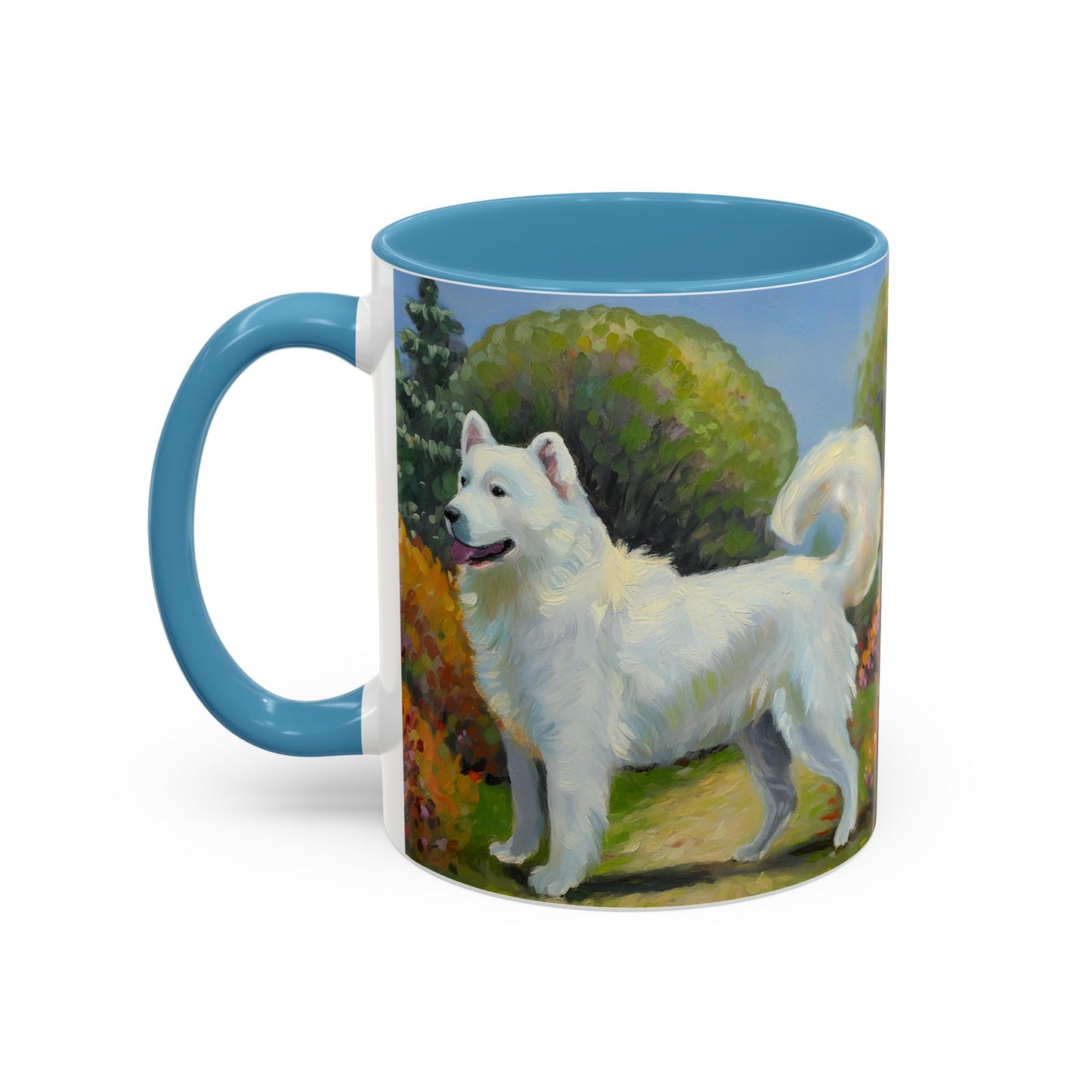 Japanese Spitz Ceramic Accent Mug - 2 Sizes