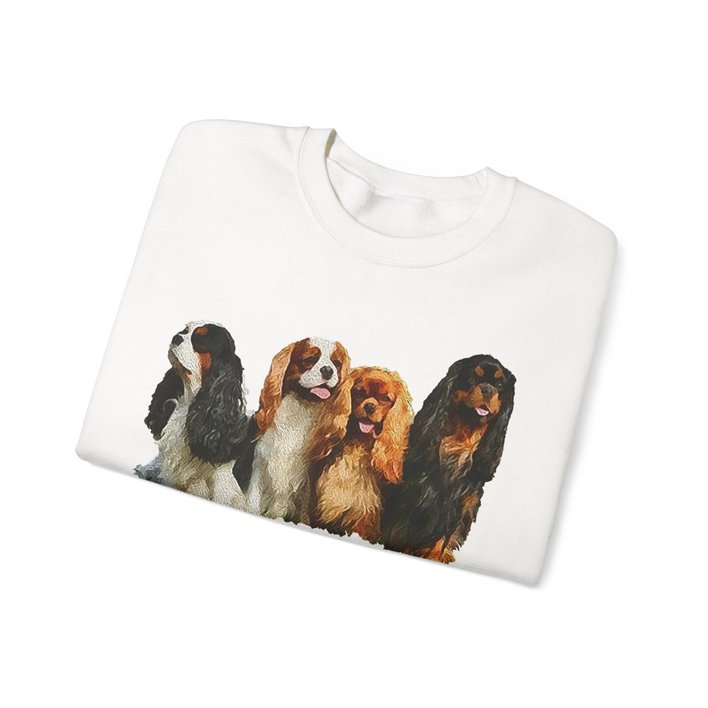 Cozy King Charles Spaniels 'Cavalier Club' Unisex Crewneck Sweatshirt