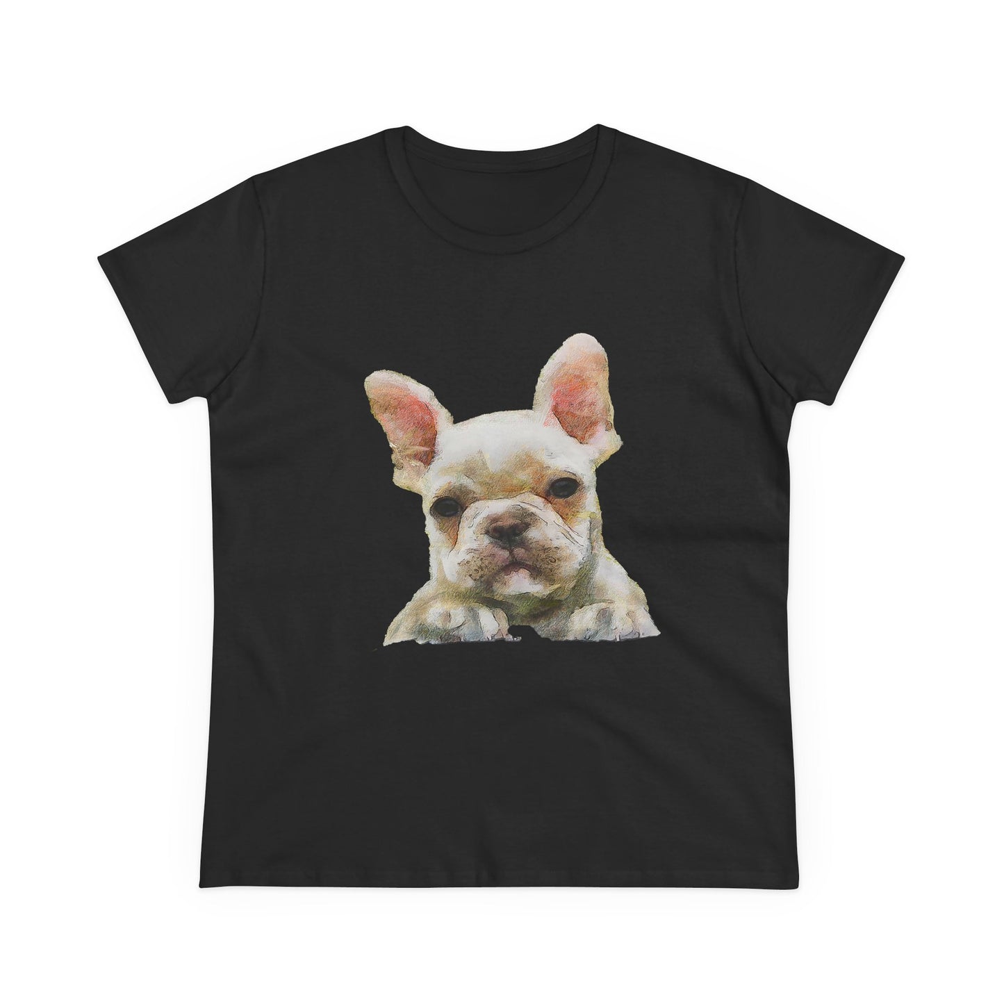 French Bulldog 'Bouvier' Women's Midweight Cotton Tee