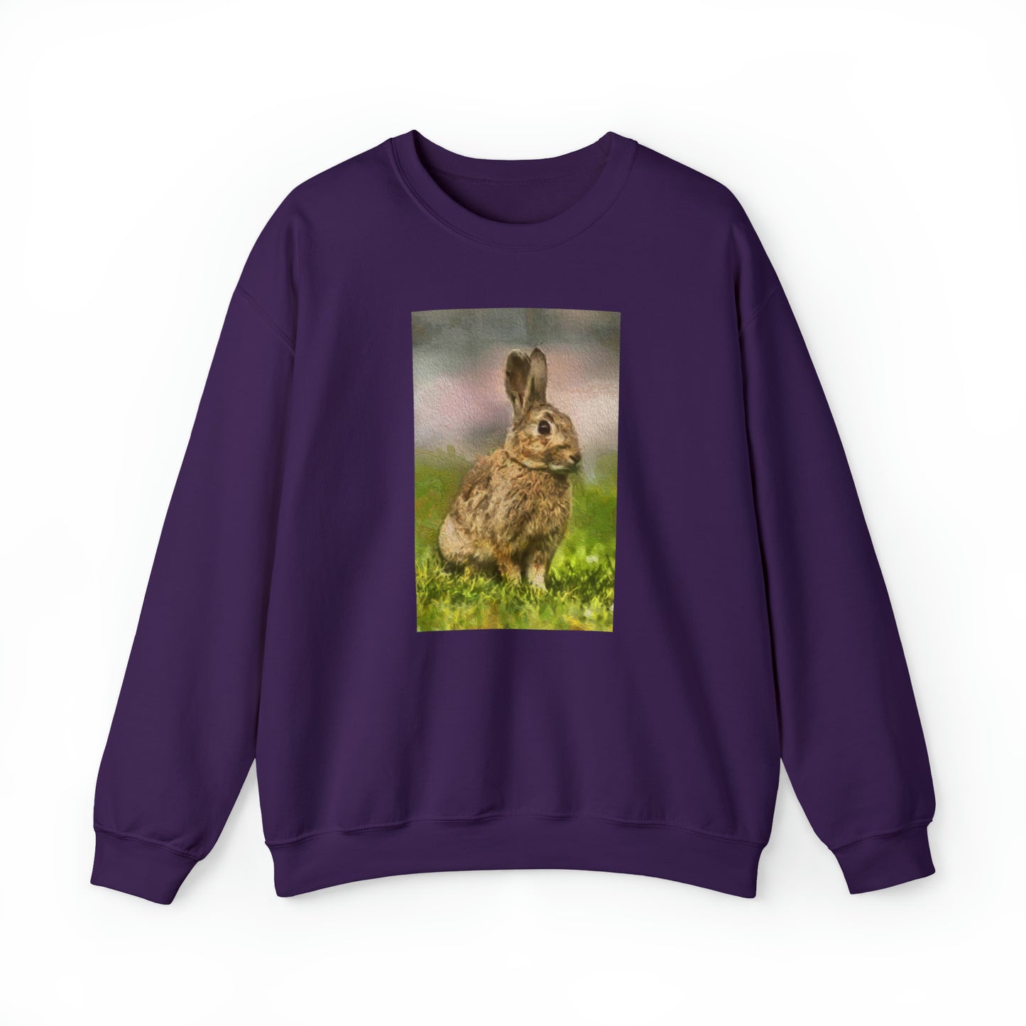 Rabbit 'Clover' - Unisex 50/50 Crewneck Sweatshirt