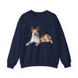Norwegian Lundehund Unisex 50/50 Crewneck Sweatshirt by DoggyLips™