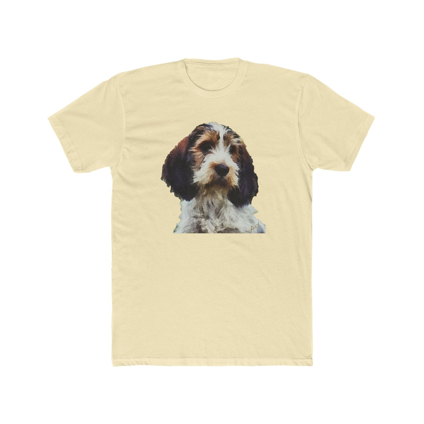 Petit Basset Griffon Vendéen Men's Fitted Cotton Crew Tee