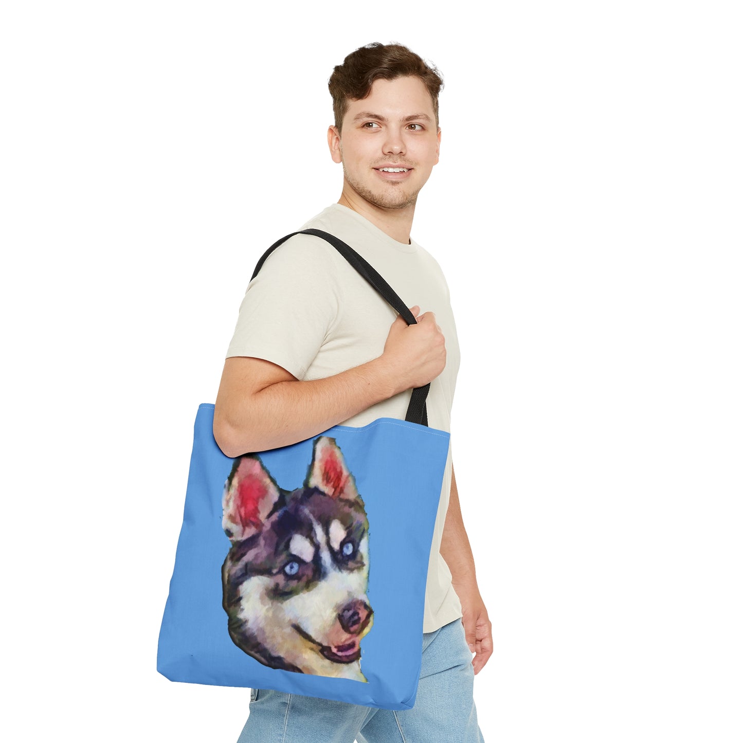 Siberian Huskie 'Iditarod' AOP Tote Bag