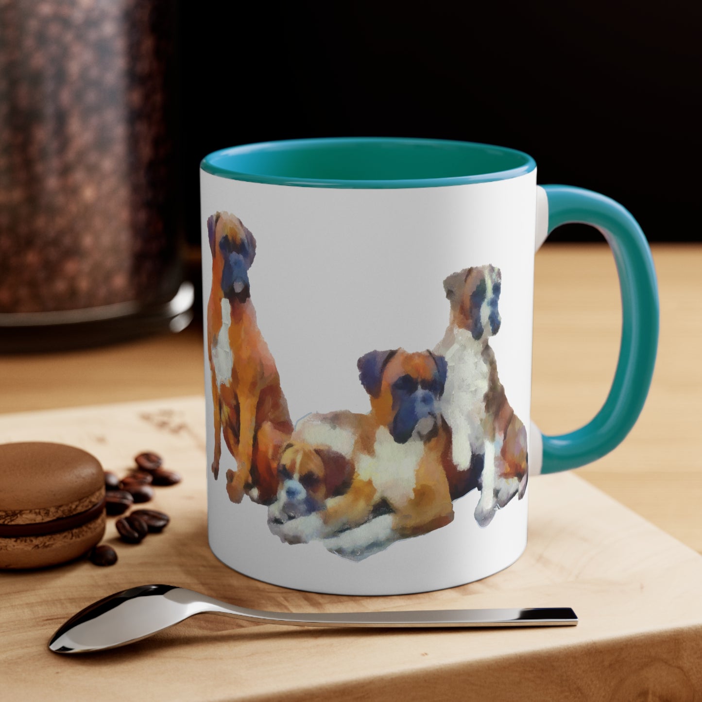 Boxer Quartet Cheerful Ceramic Coffee Mug - 11oz