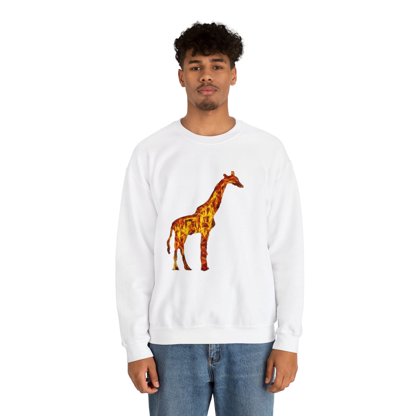Giraffe 'Camile' Unisex 50/50 Crewneck Sweatshirt