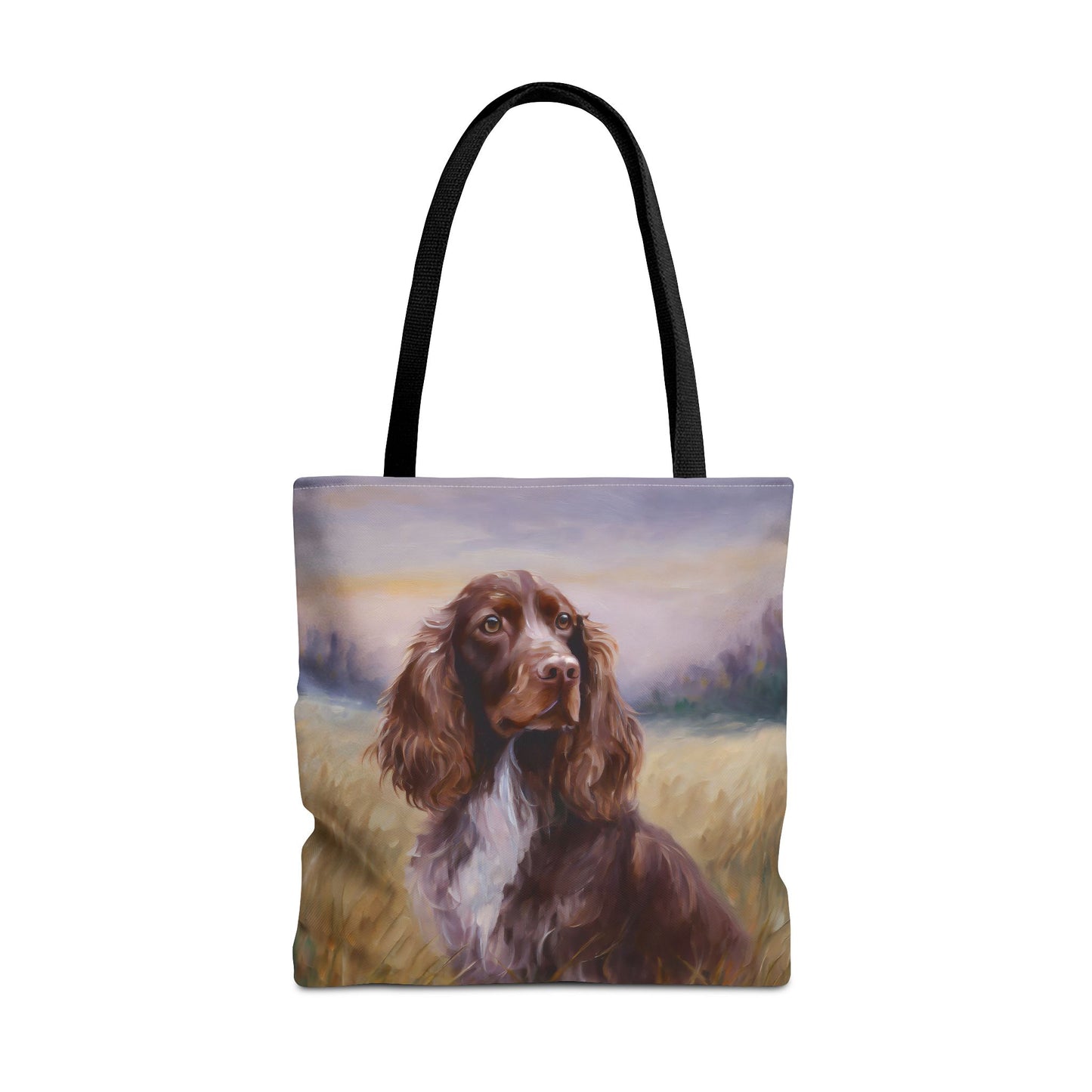 Field Spaniel Polyester Tote Bag (AOP)