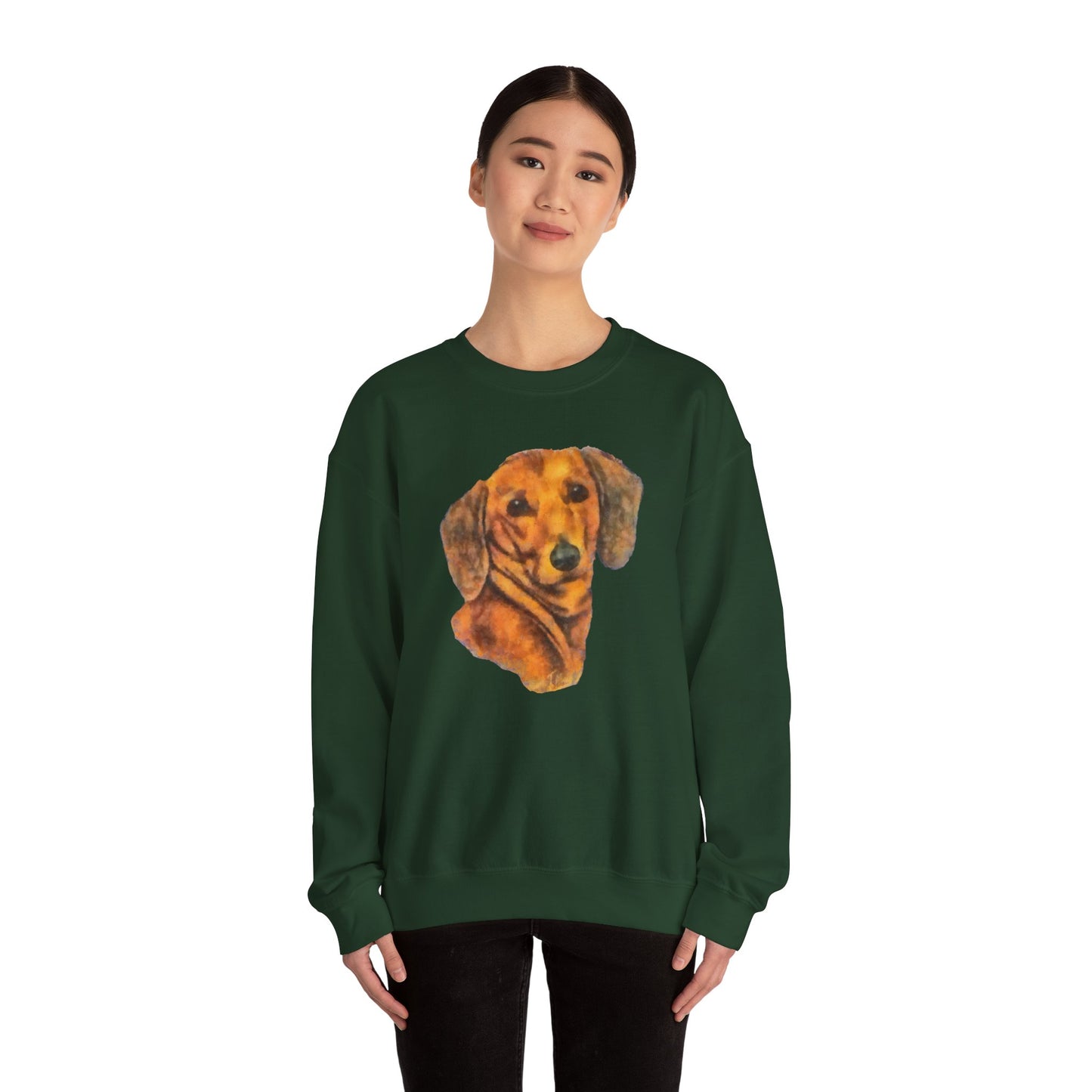 Dachshund 'Doxie #1' Unisex 50/50 Crewneck Sweatshirt