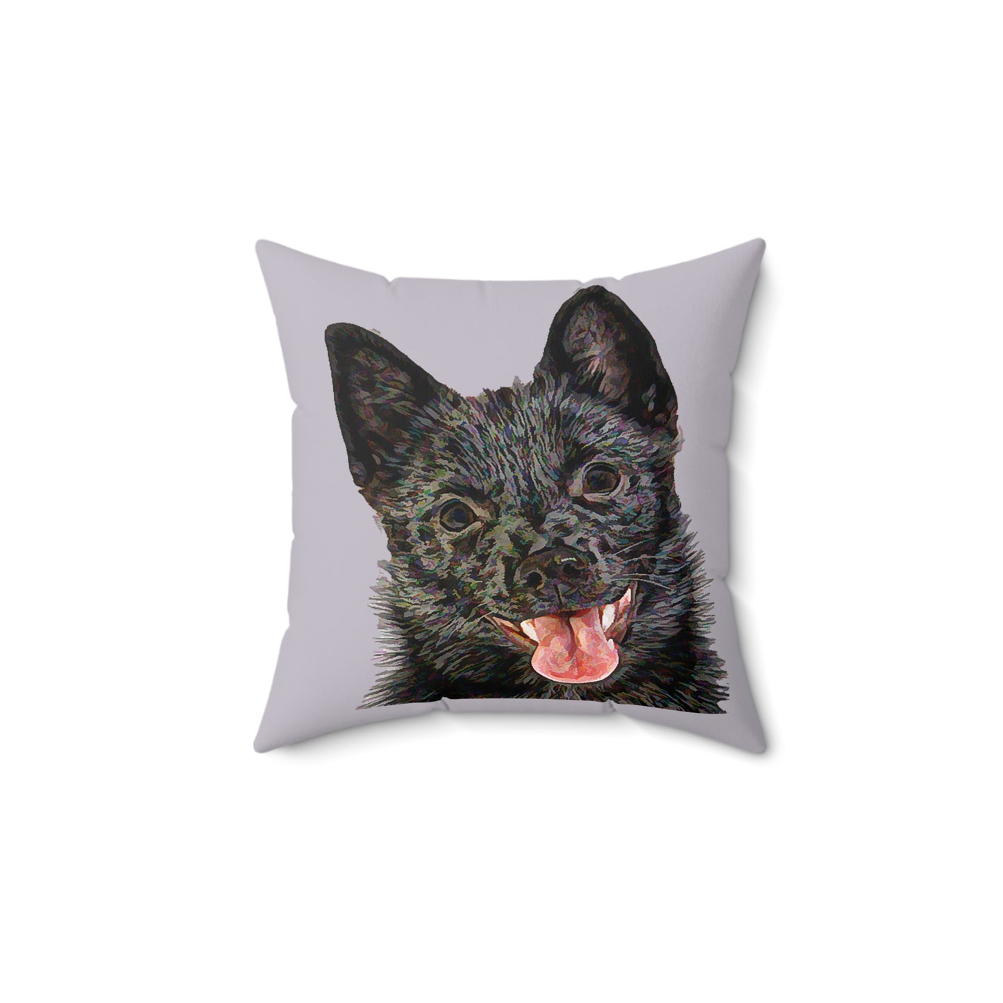 Schipperke Spun Polyester Throw Pillow