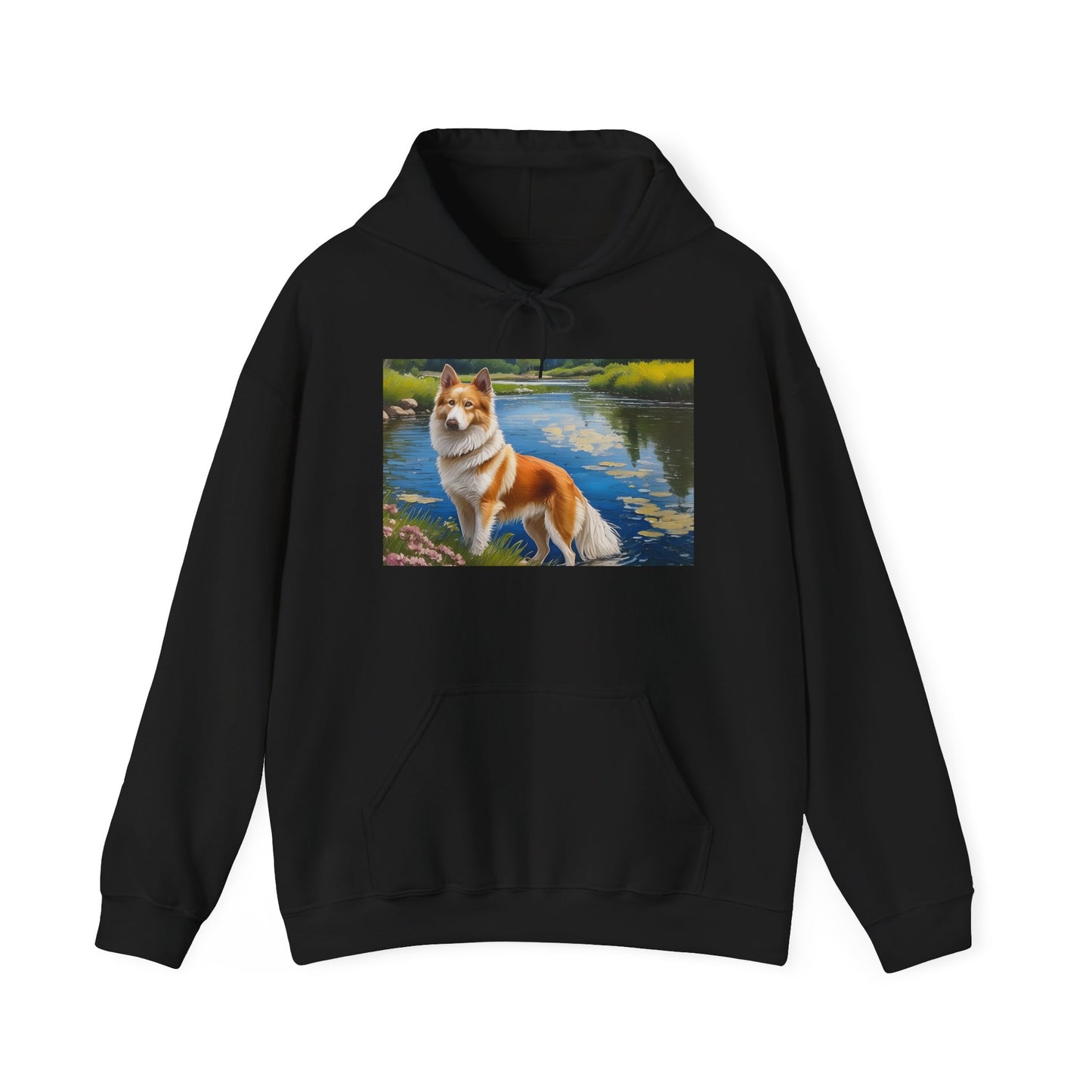 Norrbottenspets Unisex 50/50 Hooded Sweatshirt