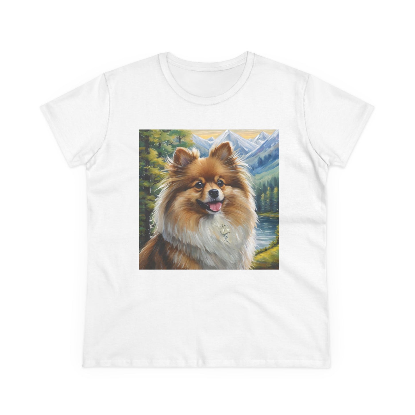 German Spitz Women's Midweight Cotton Tee