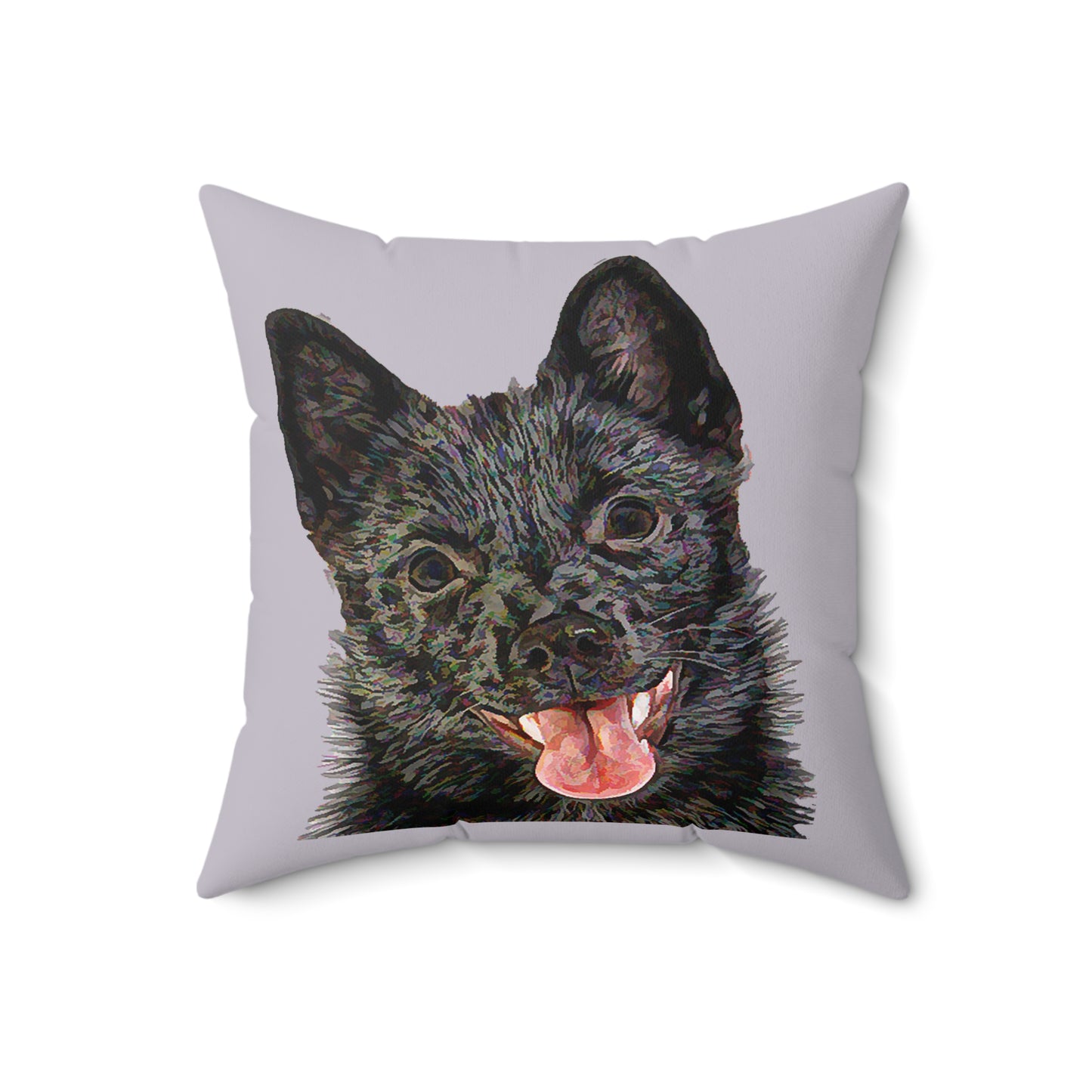 Schipperke Spun Polyester Throw Pillow