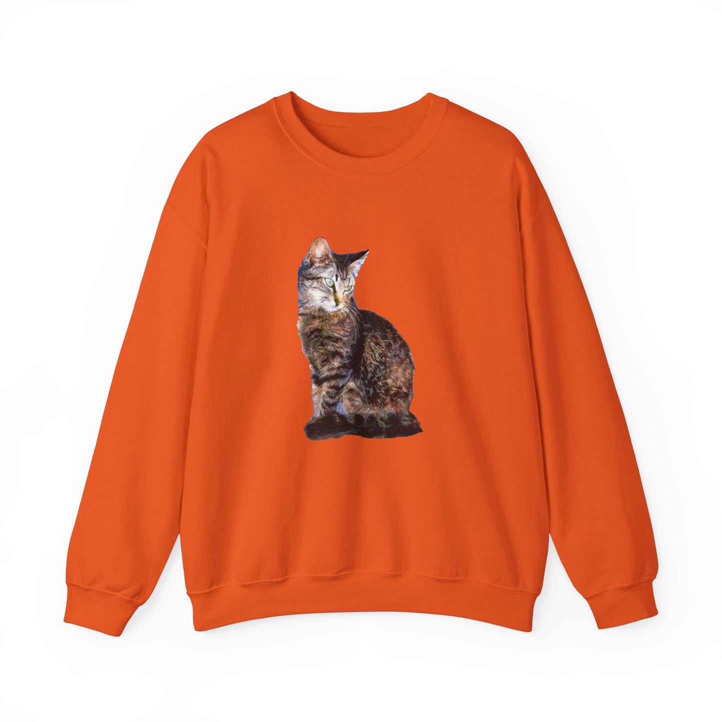 Cat 'Teris of Tinos' Unisex 50/50 Crewneck Sweatshirt