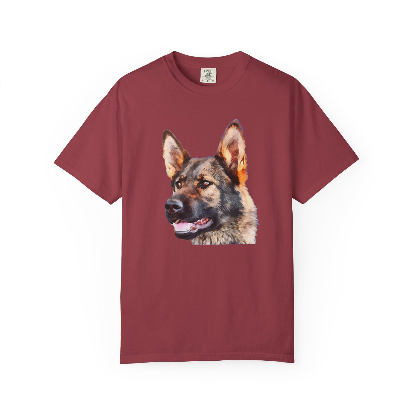 German Shepherd 'Hans' Unisex Relaxed Fit Garment-Dyed T-shirt
