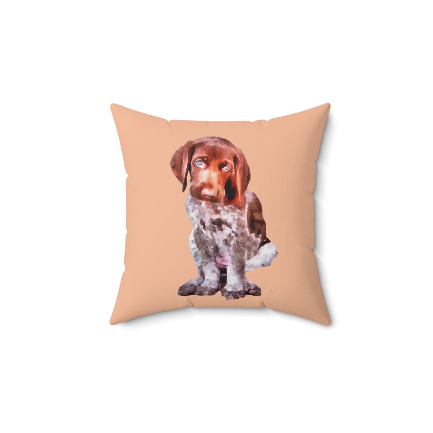 Charming Benny: German Shorthaired Pointer Throw Pillow